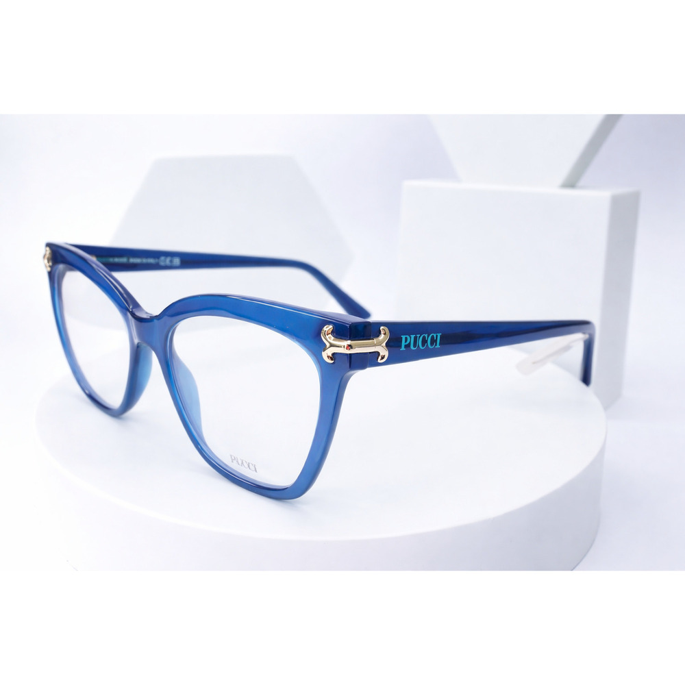 Emilio Pucci EP5235 Eyeglasses 090 Havana Rectangle